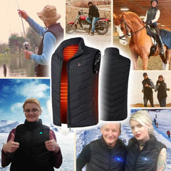 Hilipert Unisex Heated Vest - USB Powered Heated Vest