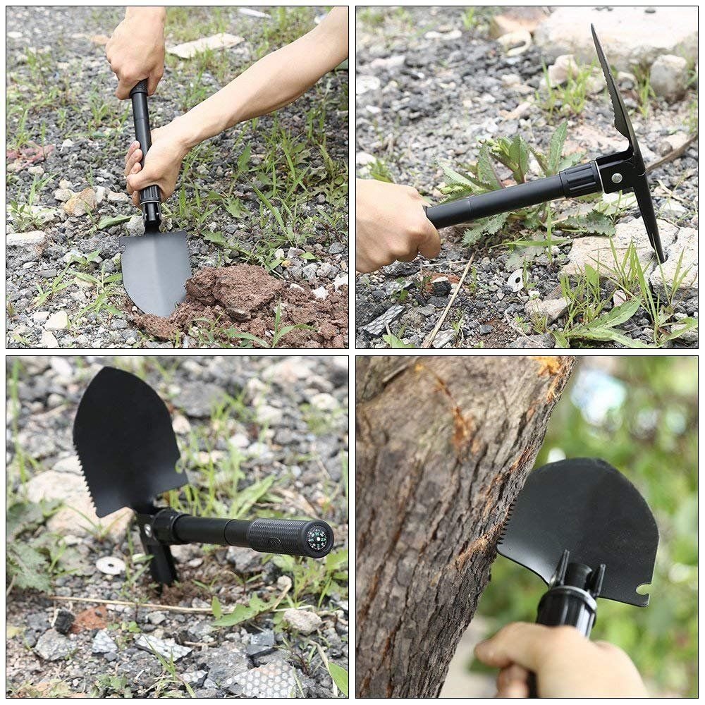CombatSpade - Foldable Survival Shovel/Pickaxe Multi Tool