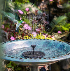Bird Water Fountain by Sherem - Solar Bird Fountain
