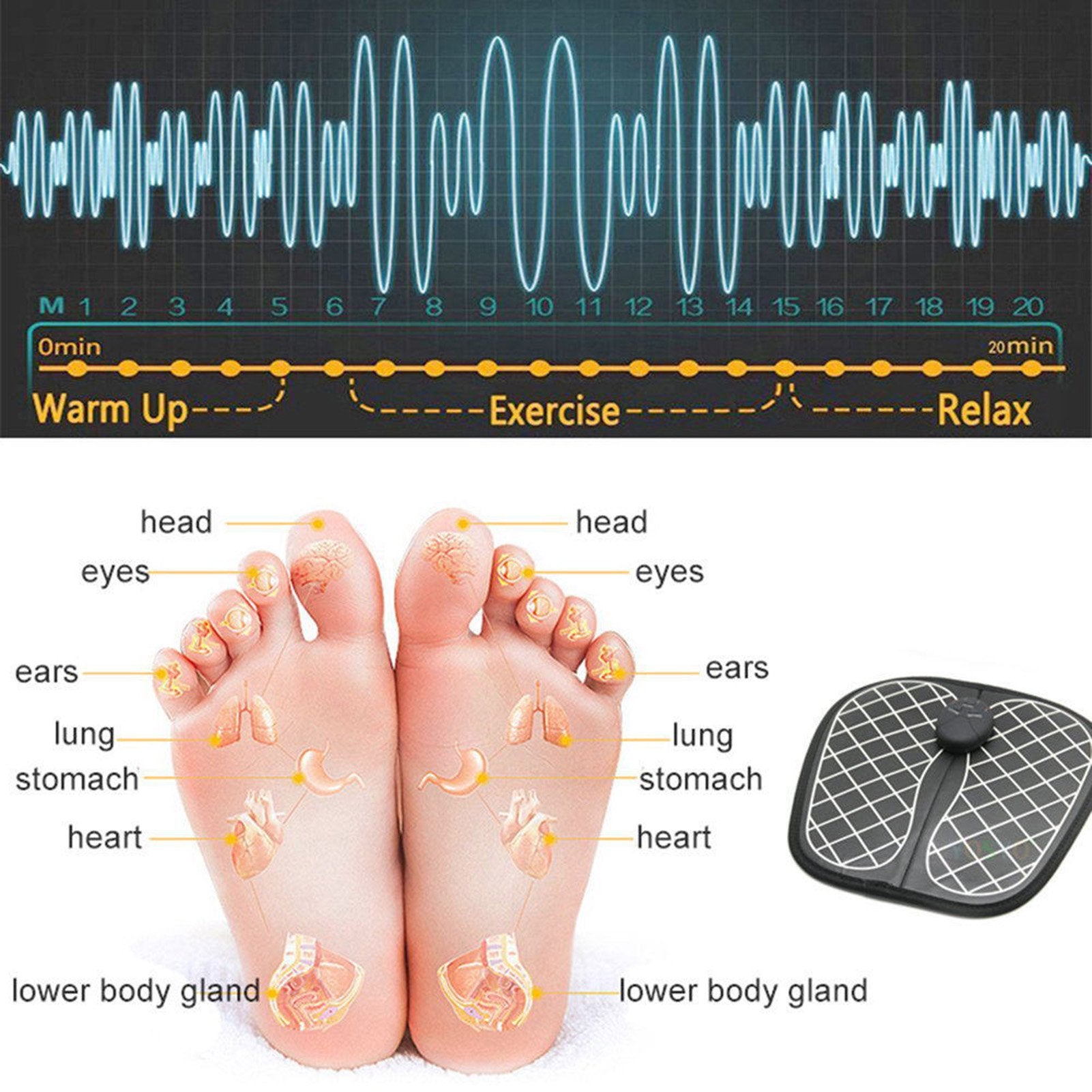 CuraFoot Massager - Electric Therapy Foot Massager